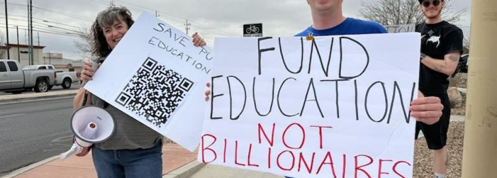 Union members in action